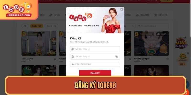 Đăng ký Lode88