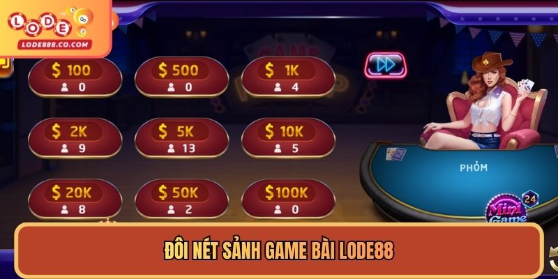 Sảnh game bài Lode88 uy tín lâu năm